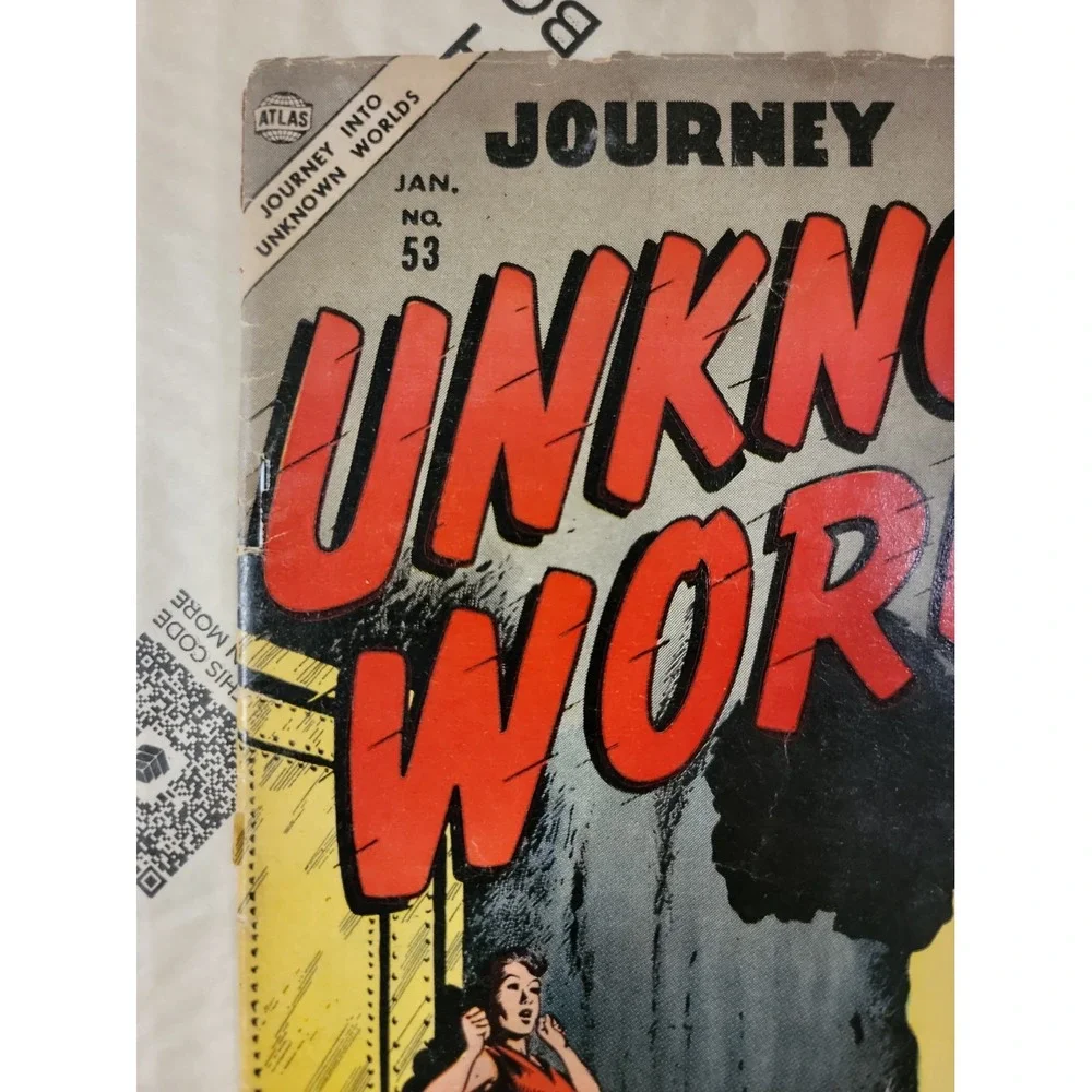 Journey Into Unknown Worlds #53 Comic Book 1957 - Atlas Bill Everett Cover PICS